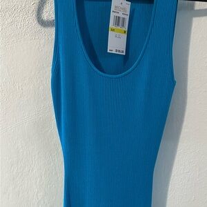 Michael Kors Vibrant Blue Ribbed Dress